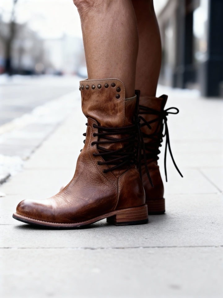 Maxine | Timeless Lace-Up Boots
