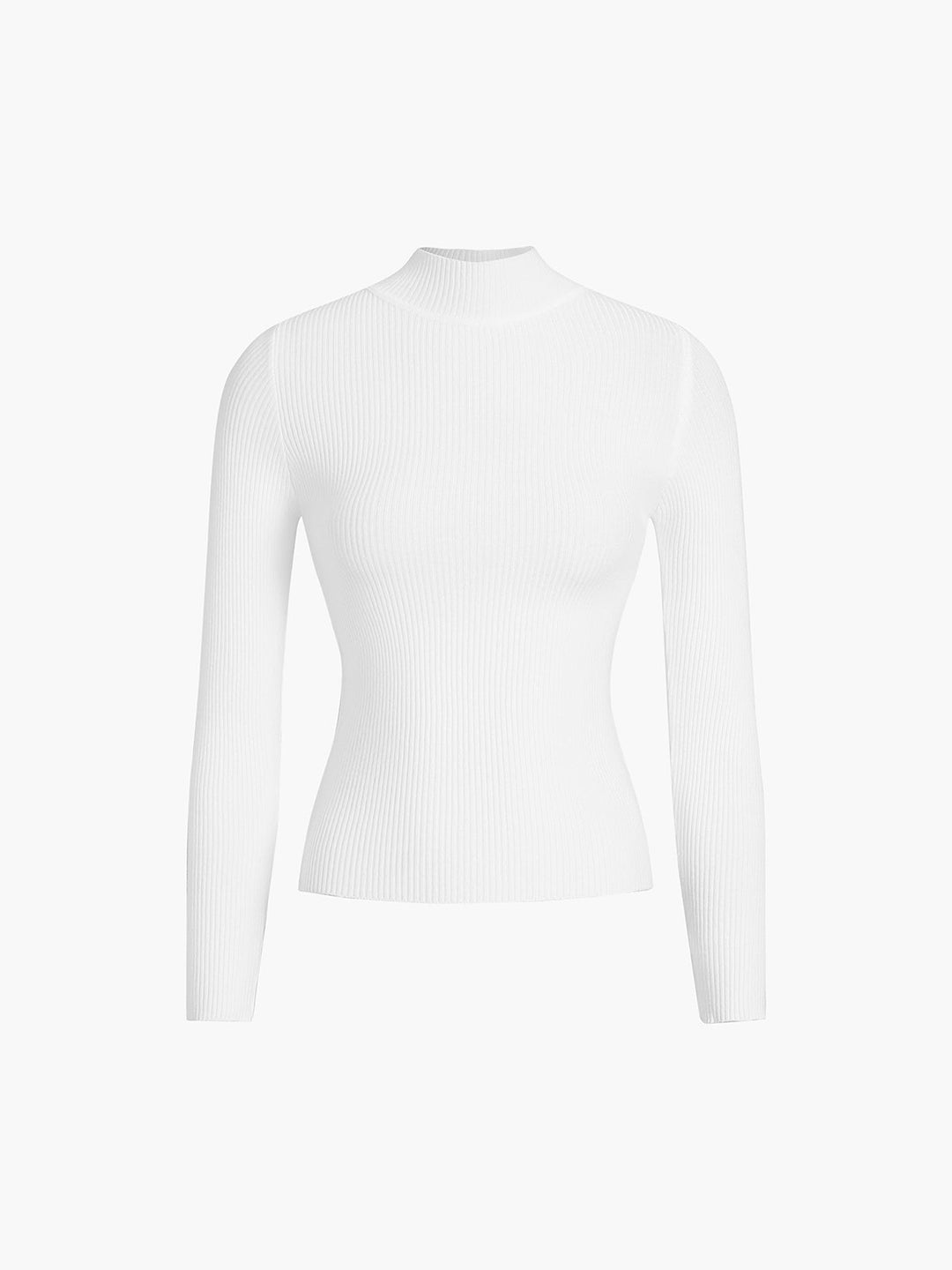 Celia | Ribbed High-Neck Top