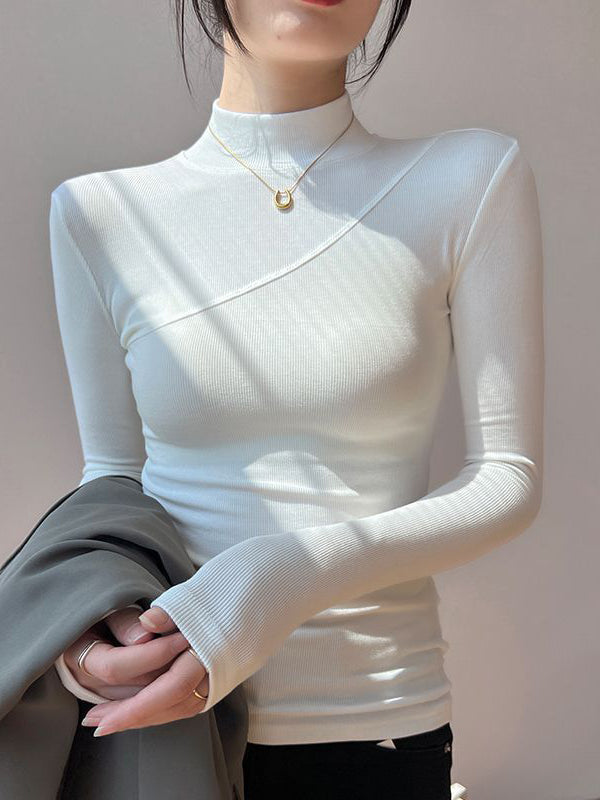 Lila | Refined Mock Neck Top
