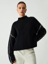 Iona | Oversized Mock Neck Sweater