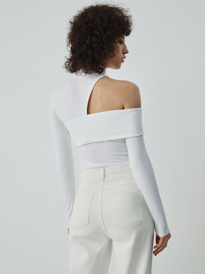 Verona | Asymmetric High-Neck Top