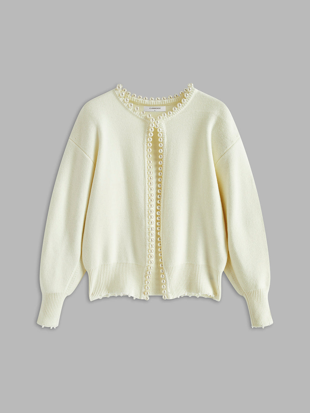 Katherine | Pearl-Trimmed Cardigan