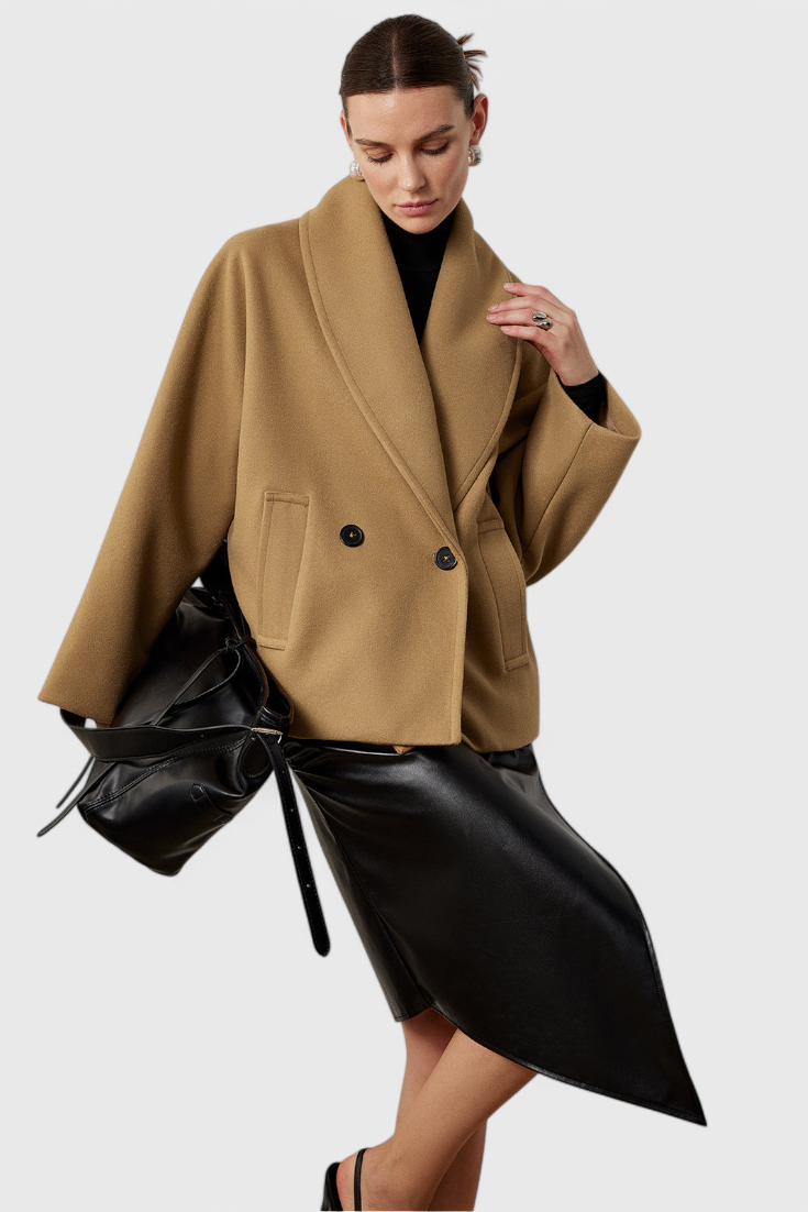 Penelope | Relaxed Oversized Shawl-Collar Coat
