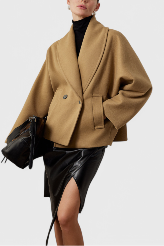 Penelope | Relaxed Oversized Shawl-Collar Coat
