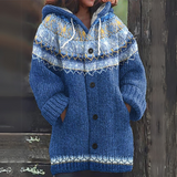 Verity | Hooded Patterned Cardigan