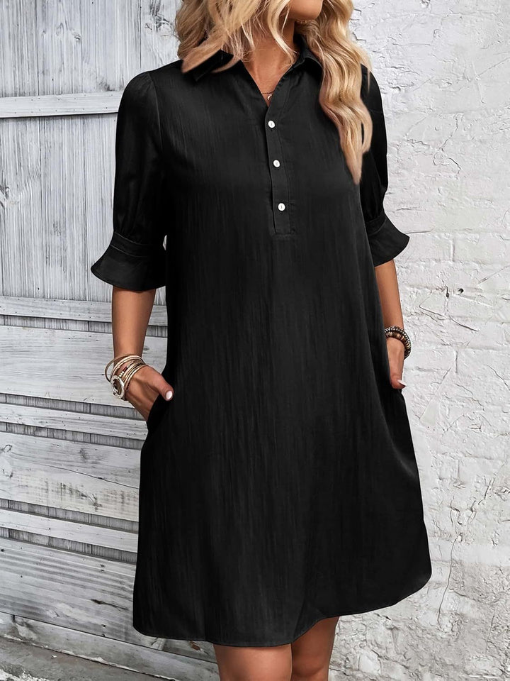 Dorothy | Relaxed Collared Shirt Dress