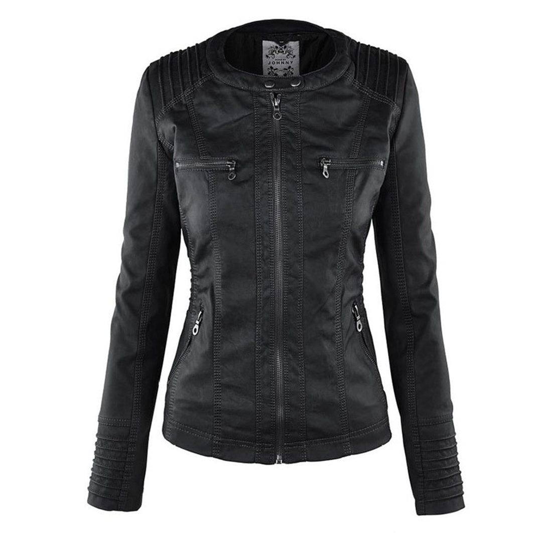 Loretta | Hooded Biker Jacket