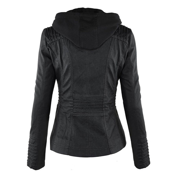 Loretta | Hooded Biker Jacket