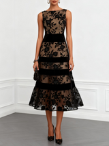 Elspeth | Floral A-Line Midi Dress