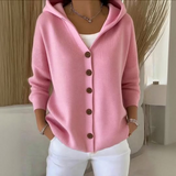 Isolde | Cosy Hooded Button Cardigan