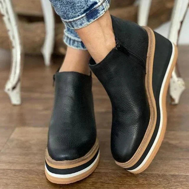 Gloria | Comfort Wedge Ankle Boots