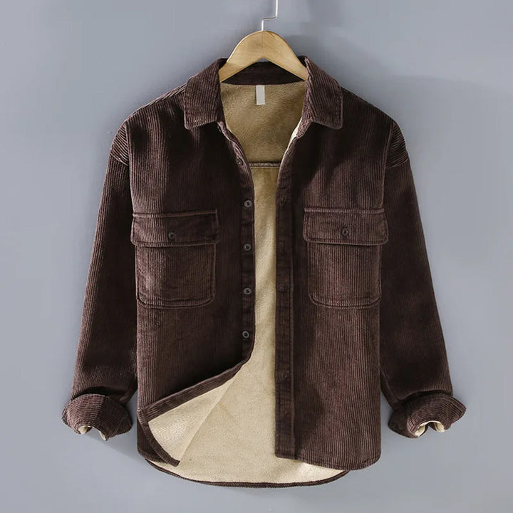 Hugo | Warm Ribbed Utility Overshirt