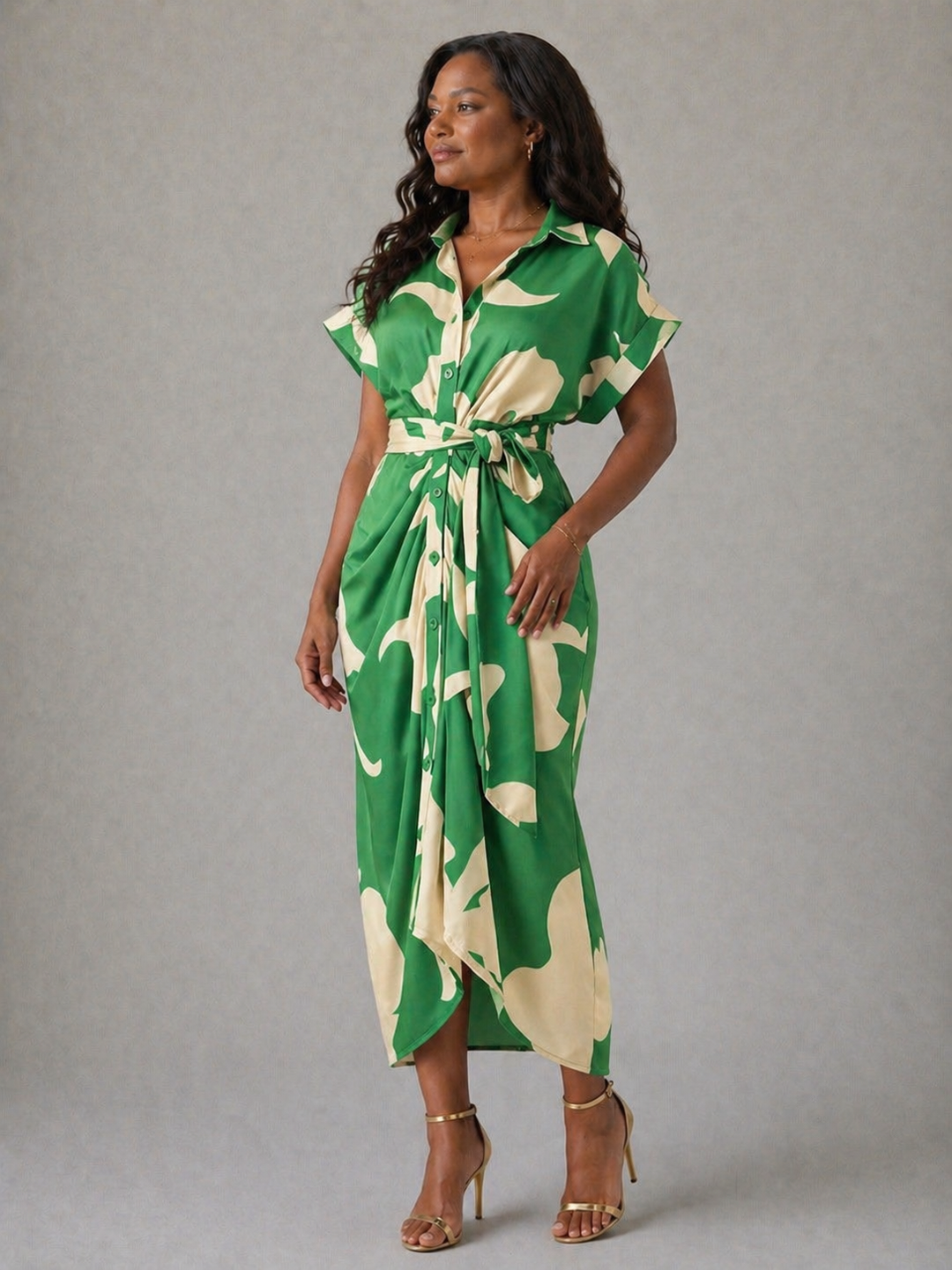Eleanor | Belted Shirt Dress