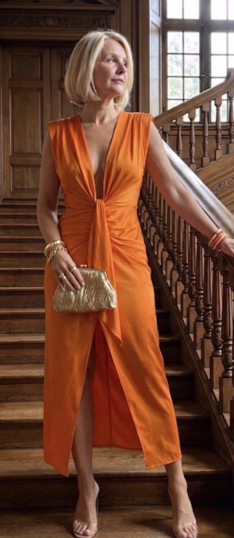 Marisa | Elegant Draped Maxi Dress