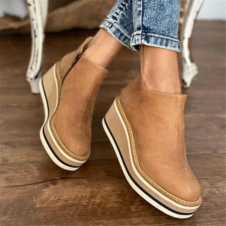Gloria | Comfort Wedge Ankle Boots