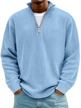 Barrett | Ribbed Quarter-Zip Jumper