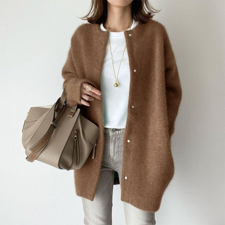 Adela | Relaxed Button-Front Cardigan
