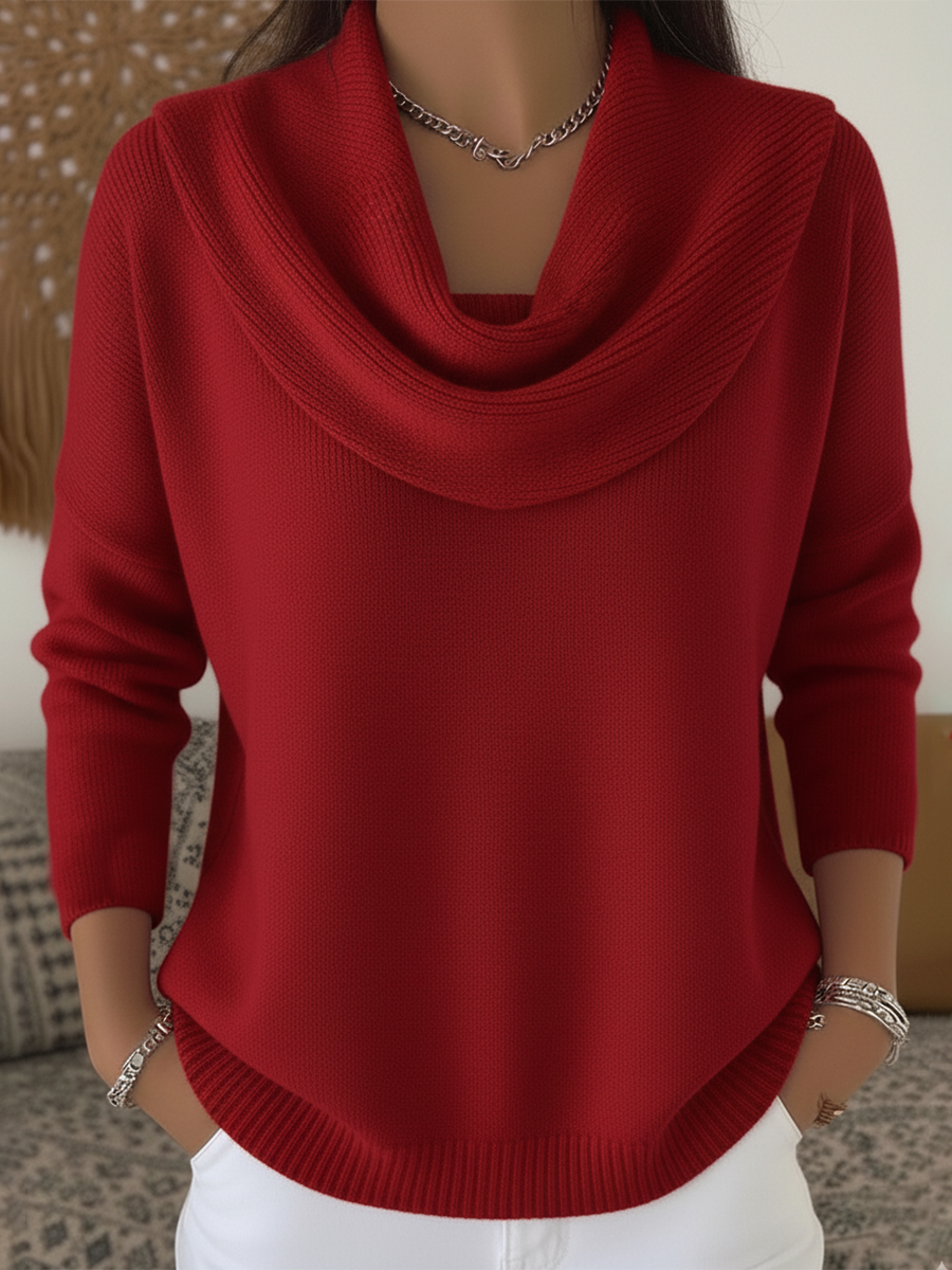 Adeline | Cowl Neck Knit Jumper