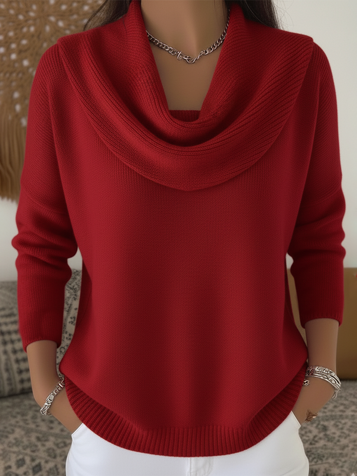 Adeline | Cowl Neck Knit Jumper