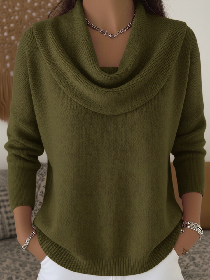 Adeline | Cowl Neck Knit Jumper