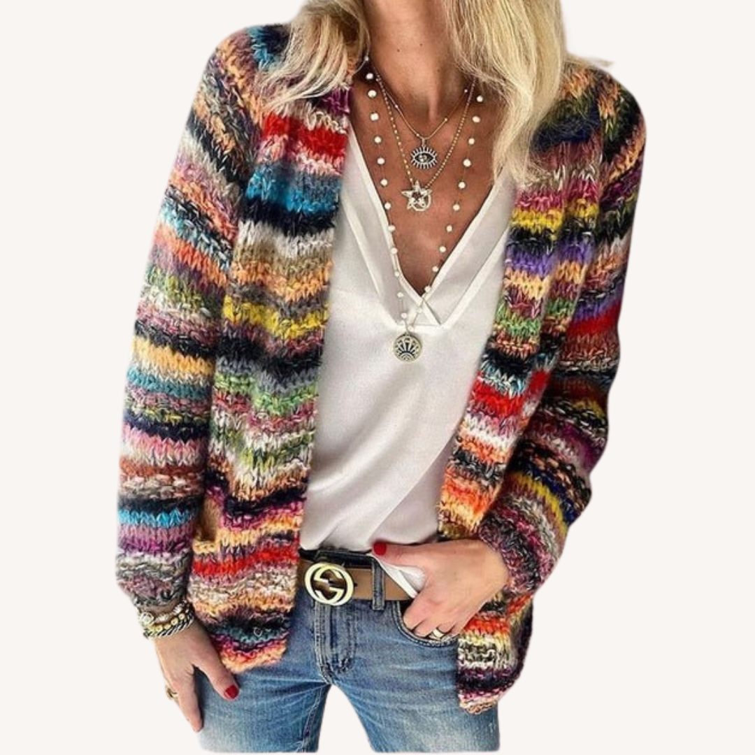 Sabina | Vibrant Open-Front Cardigan