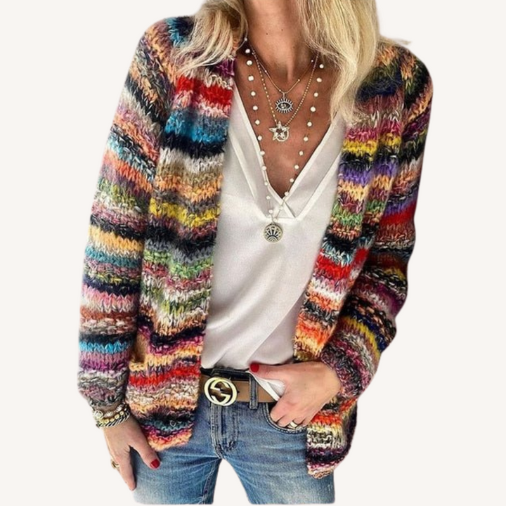 Sabina | Vibrant Open-Front Cardigan