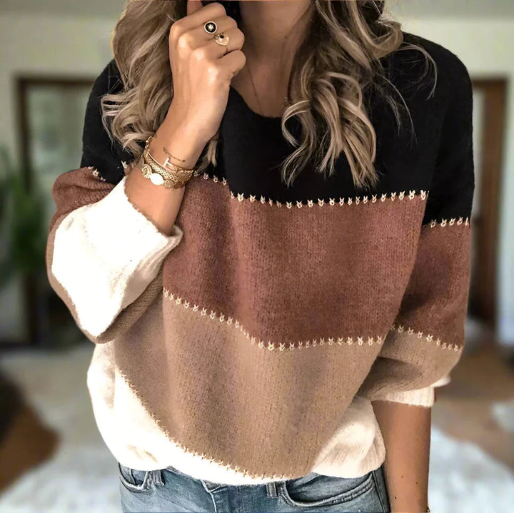 Adelaide | Relaxed Colour-Block Sweater