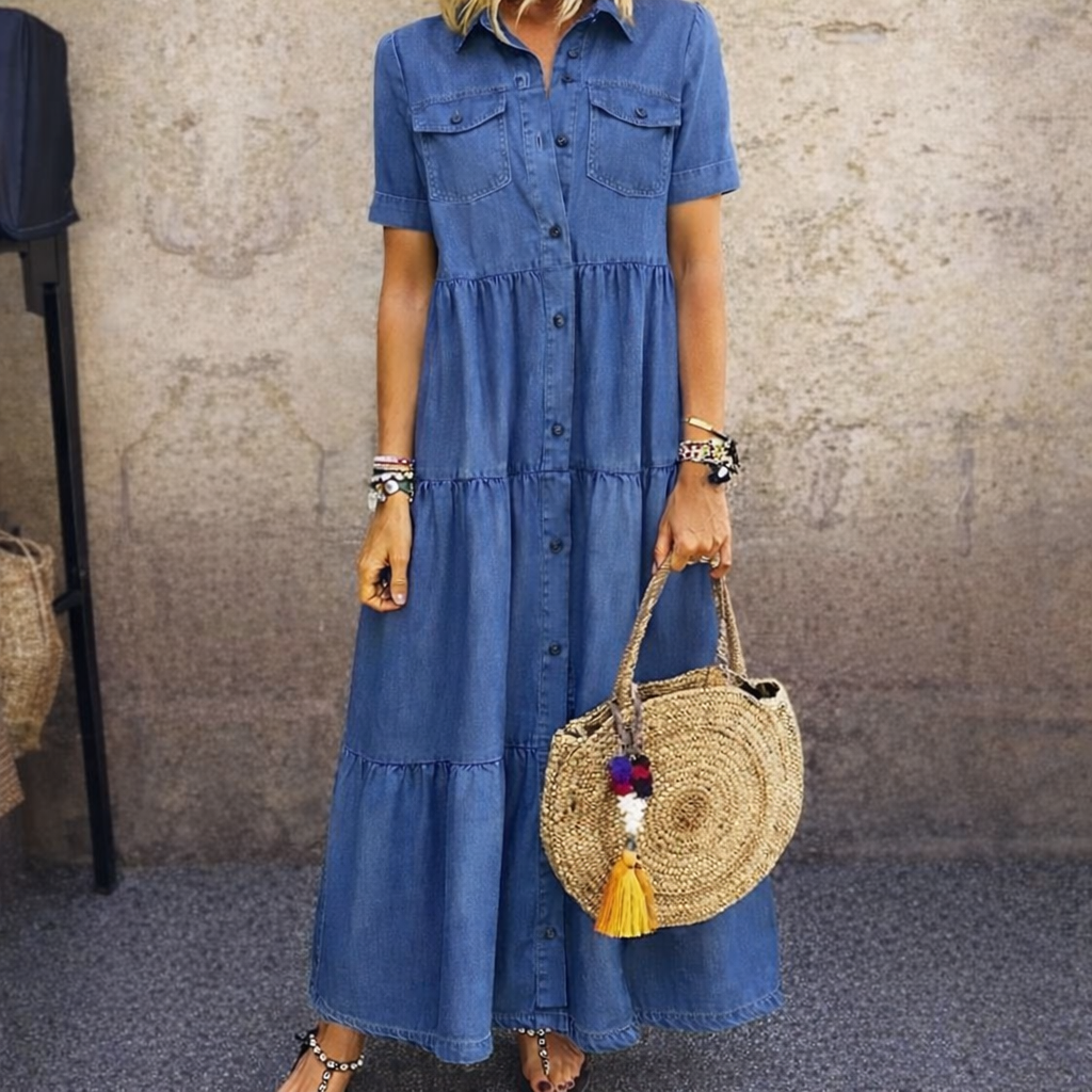 Guinevere | Relaxed Tiered Maxi Dress