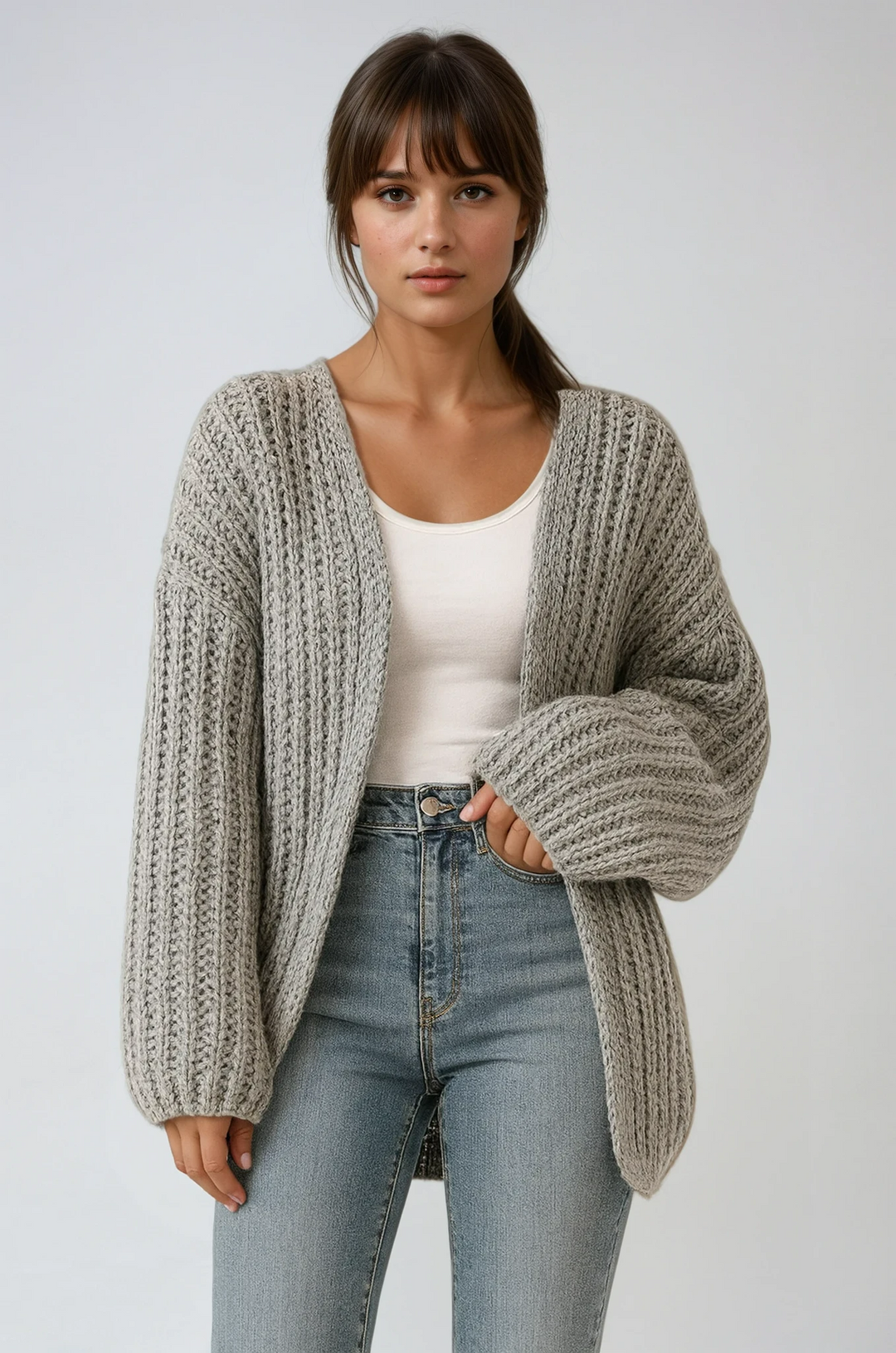 Gwendolen | Oversized Chunky-Knit Cardigan
