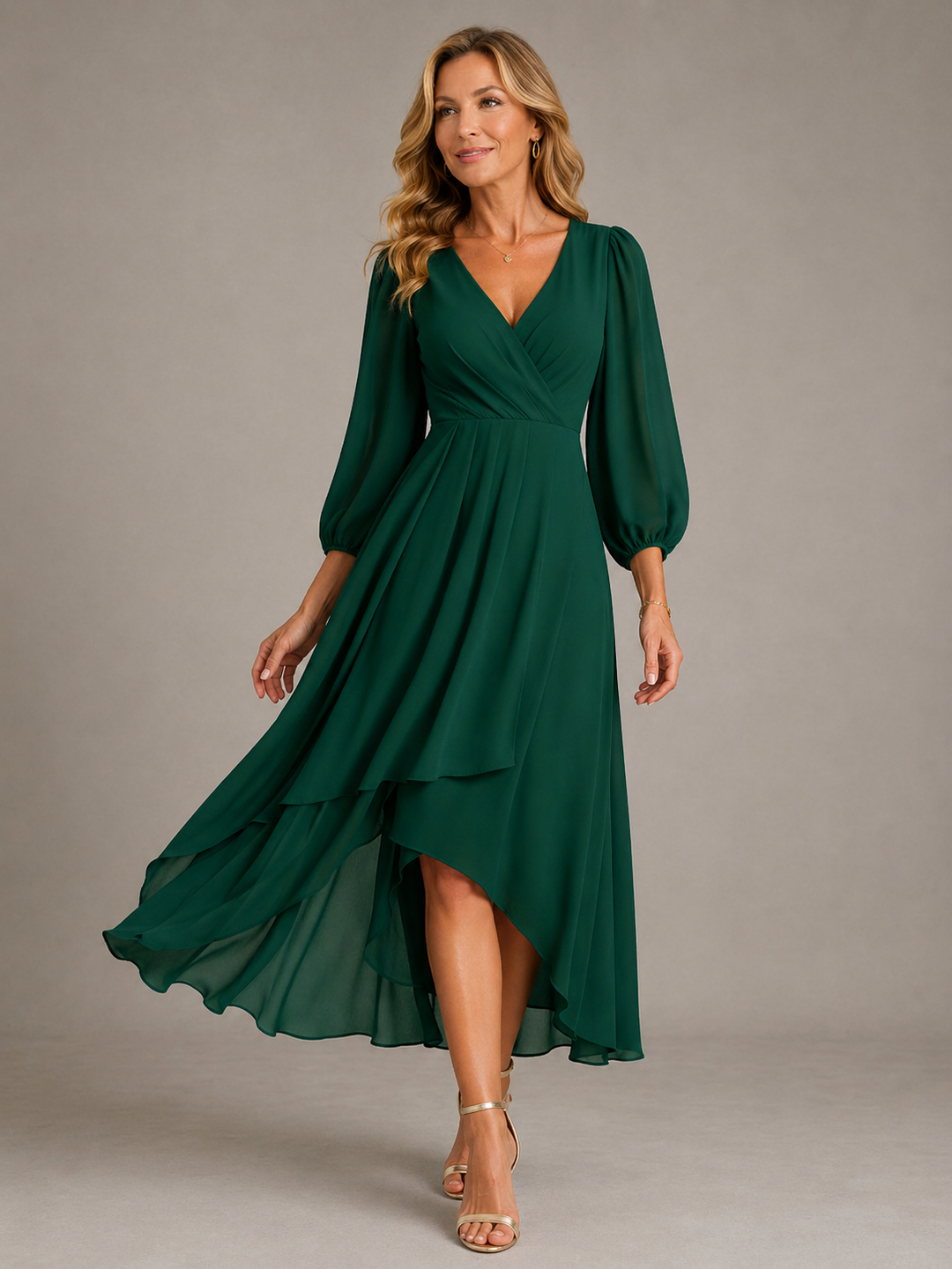 Vera | Flowing V-Neck Maxi Dress