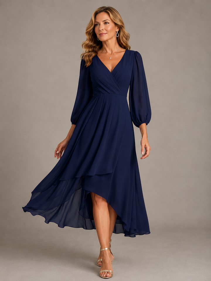 Vera | Flowing V-Neck Maxi Dress
