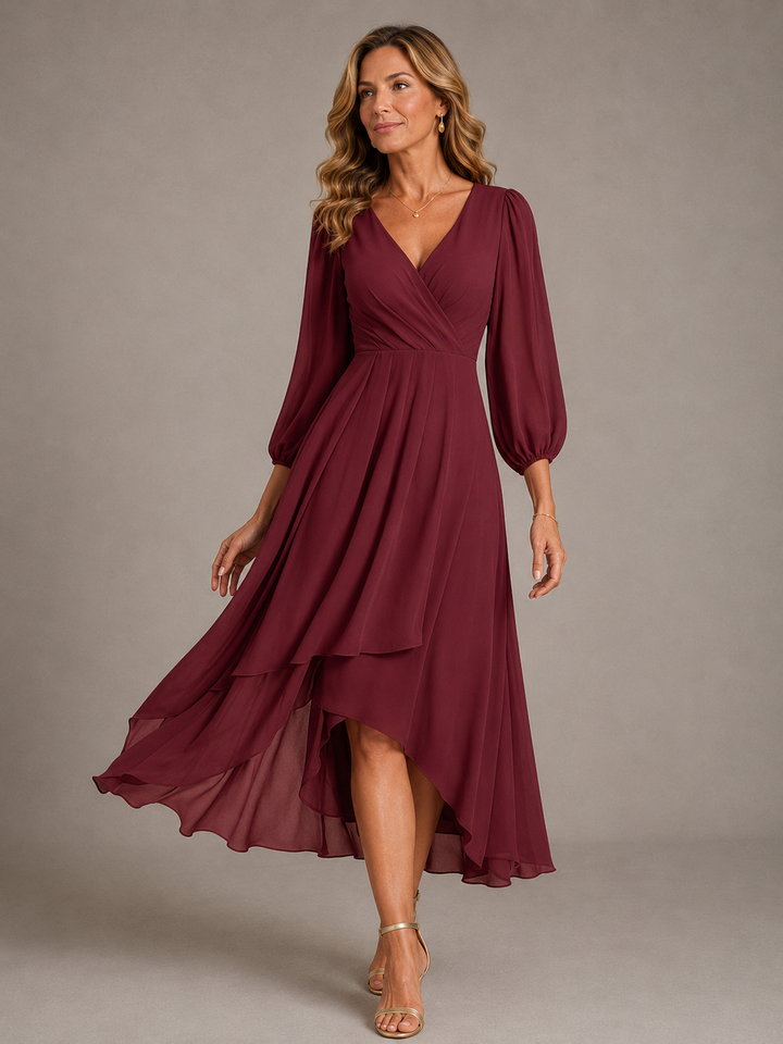 Vera | Flowing V-Neck Maxi Dress