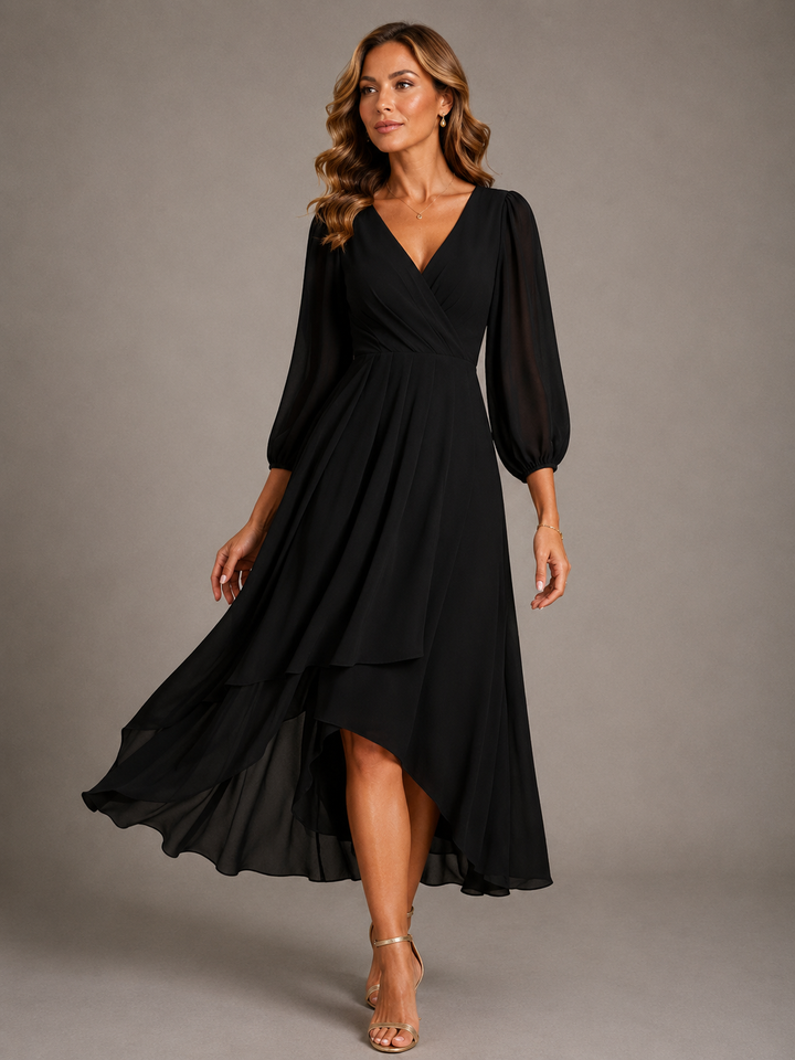 Vera | Flowing V-Neck Maxi Dress