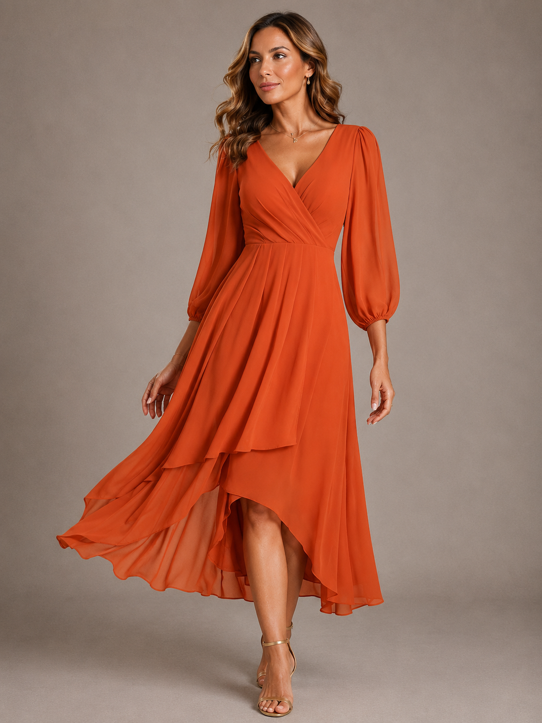 Vera | Flowing V-Neck Maxi Dress