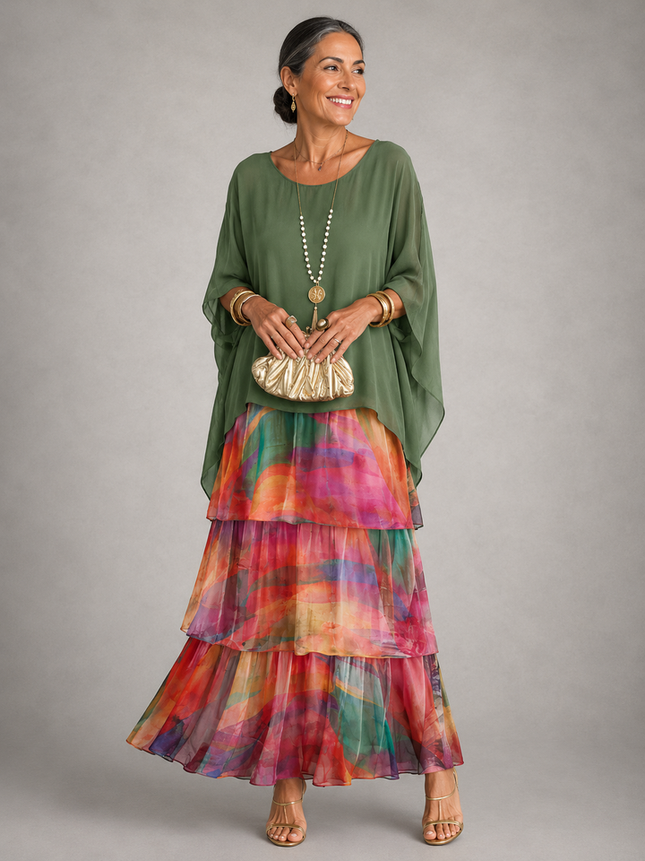 Marlene | Graceful Tiered Maxi Dress