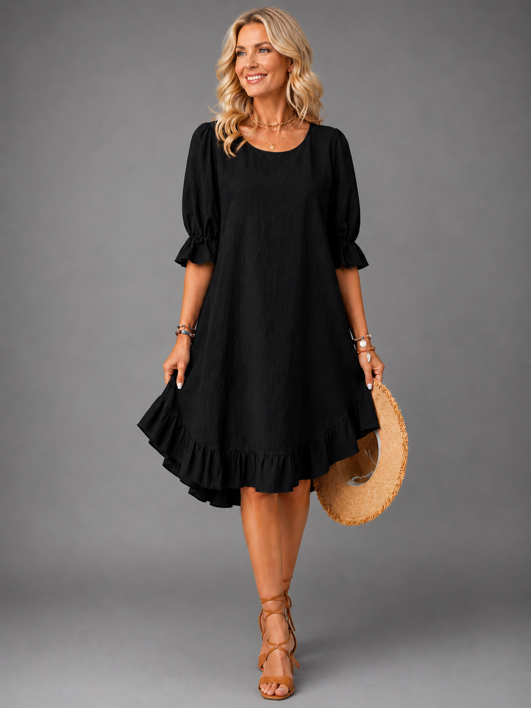 Willow | Relaxed Ruffle-Hem Dress