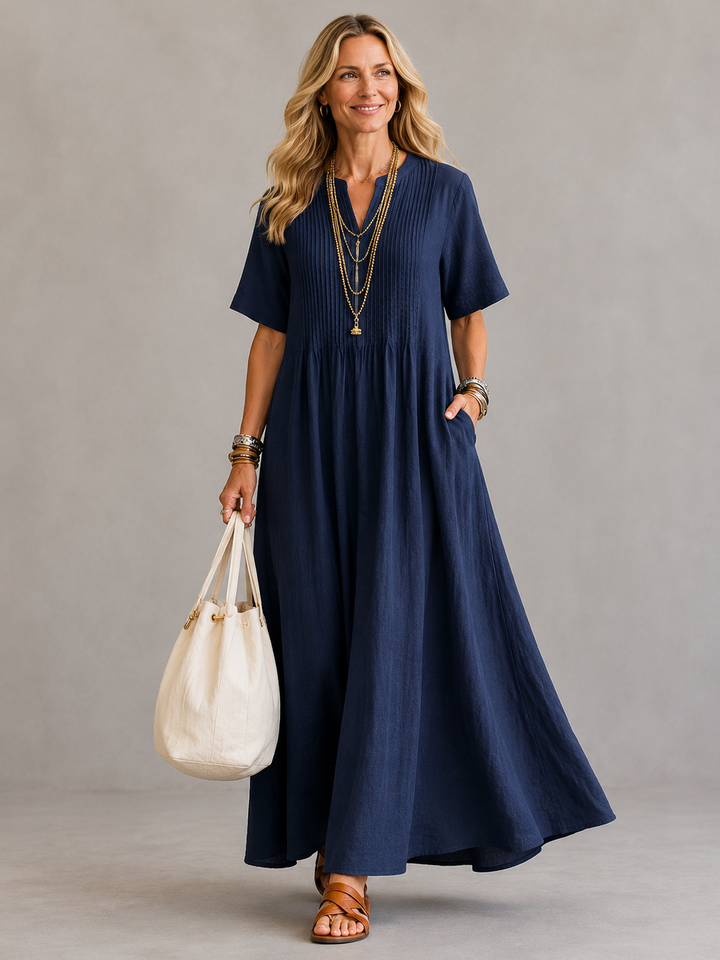 Rosaleen | Pleated Maxi Dress