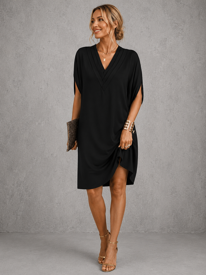 Waverly | Draped V-Neck Dress