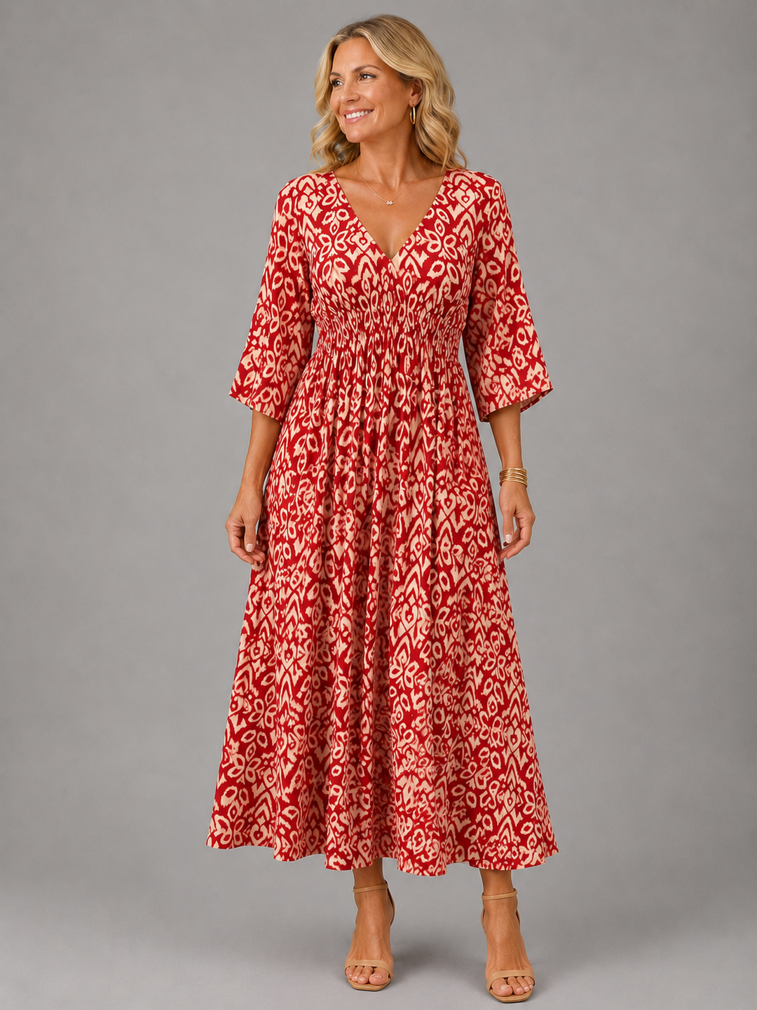 Esme | Bohemian Flowing Midi Dress
