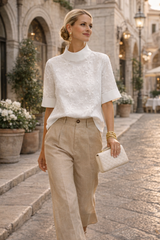 Delyth | Floral Textured Blouse