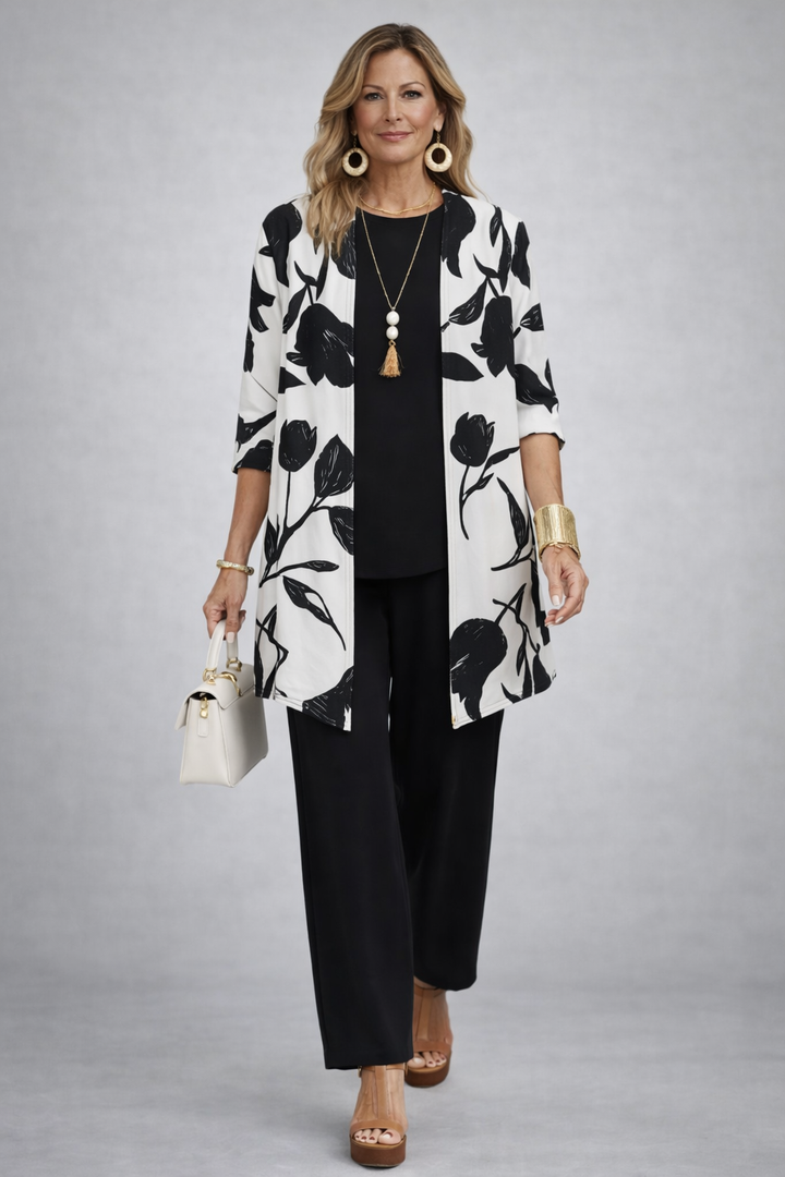 Beatrice | Elegant Floral Three-Piece Set