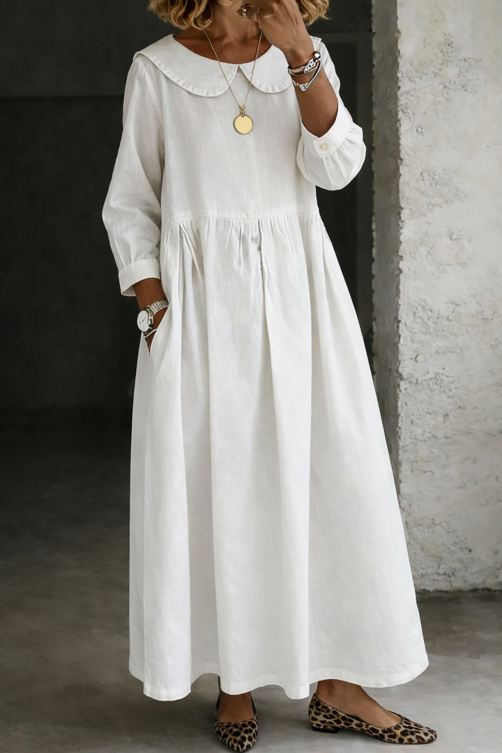 Josie | Peter Pan Collar Maxi Dress