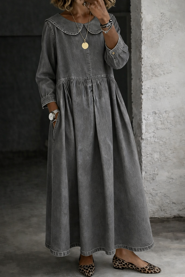 Josie | Peter Pan Collar Maxi Dress