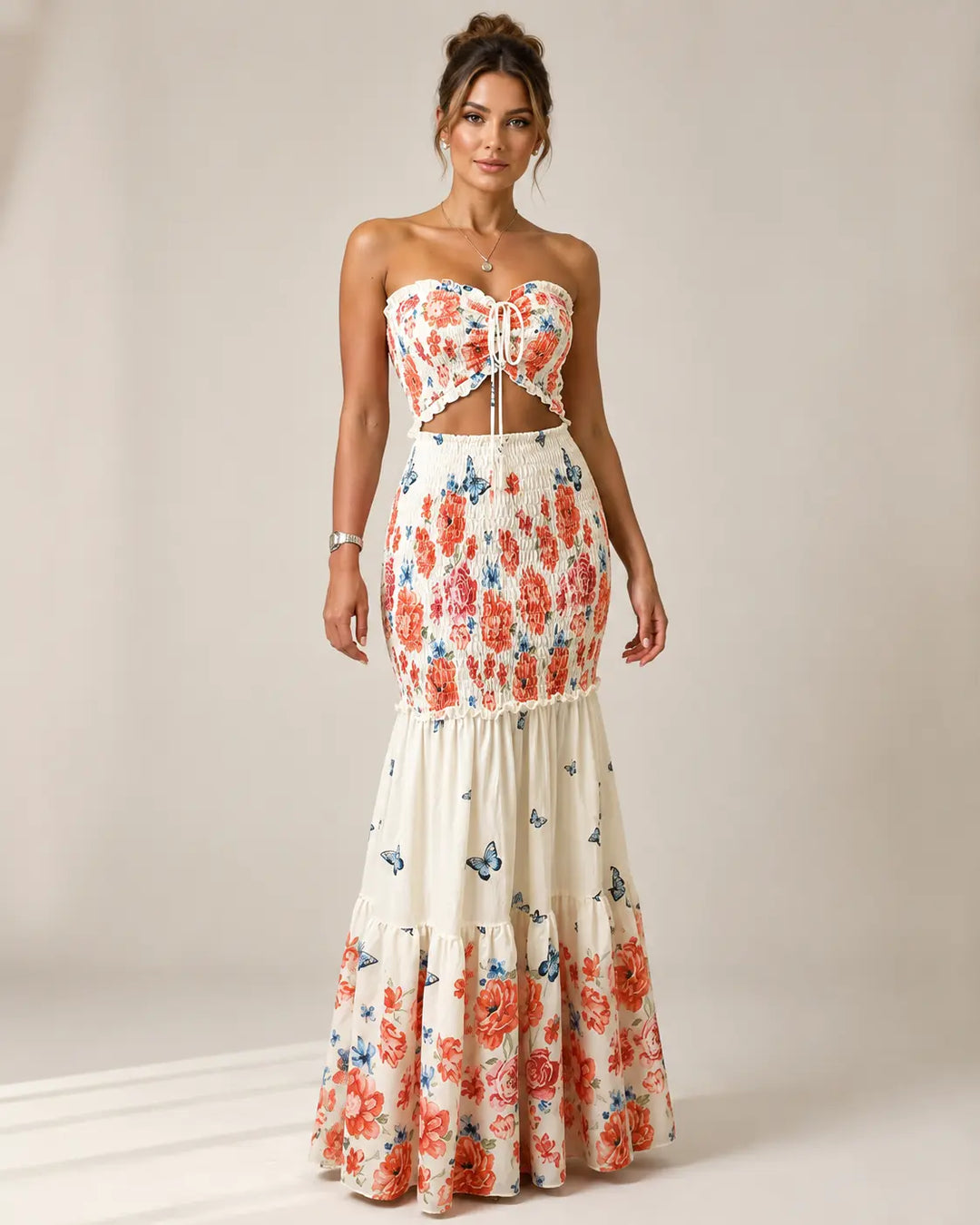 Liana | Floral Two-Piece Set