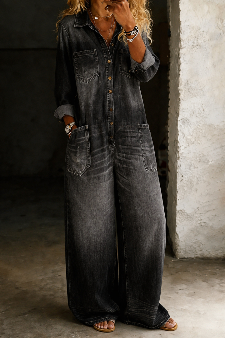 Frances | Relaxed Wide-Leg Jumpsuit