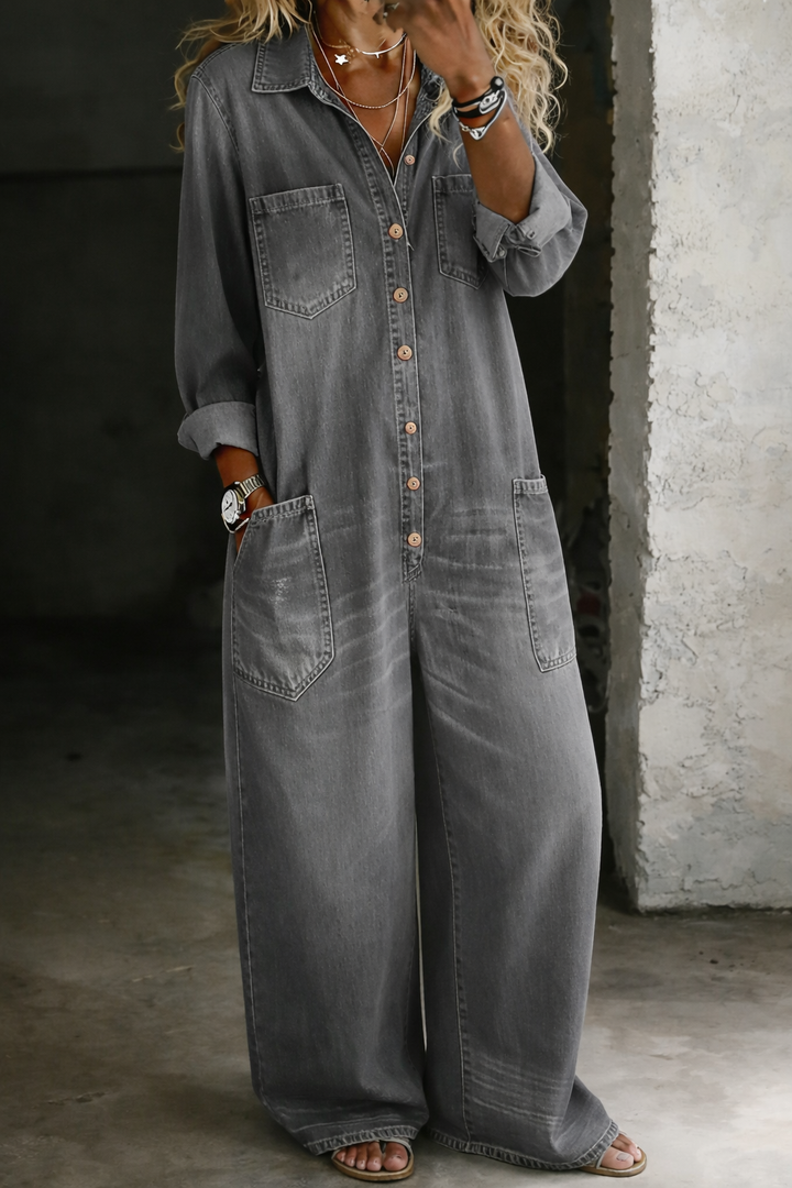 Frances | Relaxed Wide-Leg Jumpsuit