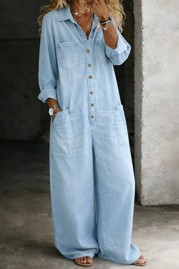 Frances | Relaxed Wide-Leg Jumpsuit