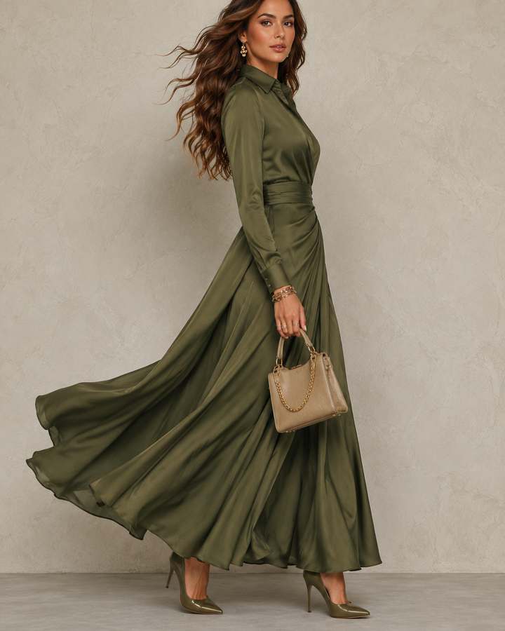 Isolde | Wrap-Front Maxi Dress