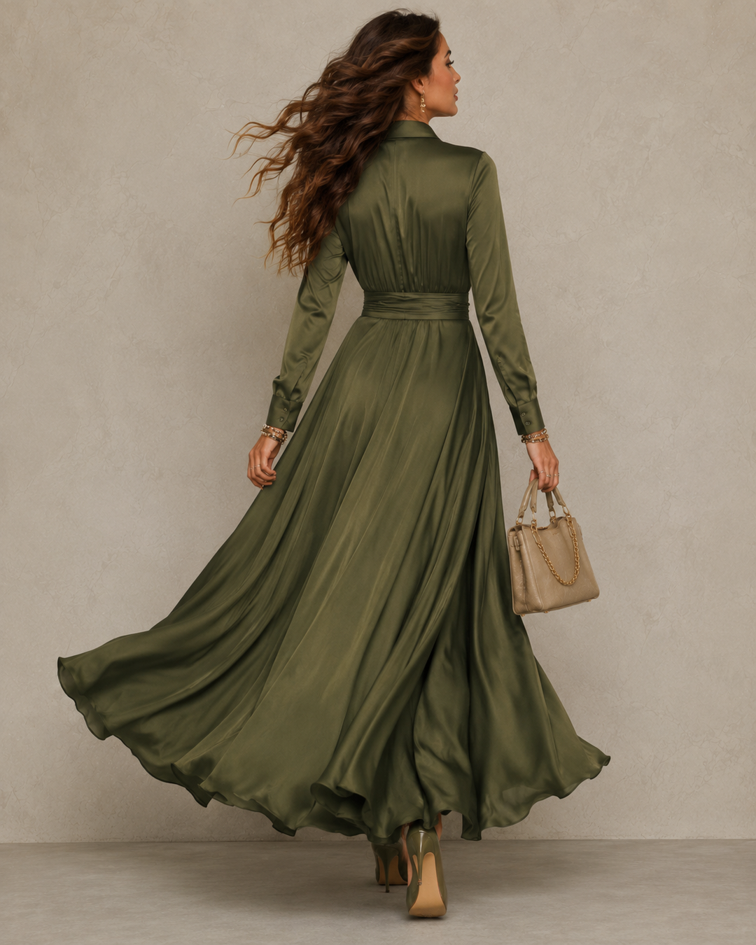 Isolde | Wrap-Front Maxi Dress