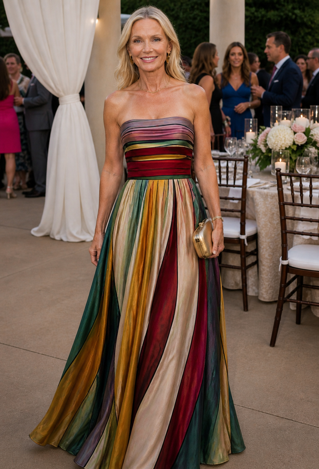 Delaney | Effortless Strapless A-Line Gown